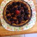 El cooksnap de Esther Soto cuando hizo Pay de queso con mermelada y fresas.