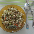 El cooksnap de Javier Aguado cuando hizo Ensalada de arroz integral y atún.
