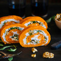 El cooksnap de Espiaenlacocina cuando hizo Rollo de pimientos de piquillo relleno de rúcula, queso de cabra y nueces.