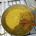 El cooksnap de Marcelo cuando hizo Arroz con azafrán y setas.