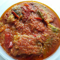 El cooksnap de Julia C. cuando hizo Bacalao frito con tomate y pimientos #tipica de semana Santa.