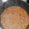 El cooksnap de Esteban Salina cuando hizo Salsa con carne tipo estofado para pastas.