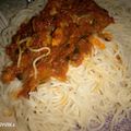 Mrs Hayatudeen Kitchen 's cooksnap of when they made Spaghetti with fish sauce.