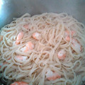 El cooksnap de Elena Puertas cuando hizo Espaguetis al ajillo con gambas.