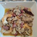 El cooksnap de Rosa Maria Calvo cuando hizo Champiñones con jamón y gambas (Thermomix).