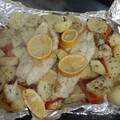 El cooksnap de Solange Medina cuando hizo Pescado al horno con verduras.