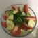 El cooksnap de guvida cuando hizo Ensalada de tomate, mozzarella, lechugas y albahaca.