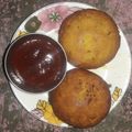 Archna Bhargava's cooksnap of when they made Less Oil aloo bonda(vada).