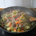El cooksnap de Jose Ramon Royo cuando hizo Chop suey de ternera.