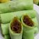 Cooksnap Julia ALeen Aireish semasa beliau membuat Kuih ketayap gulung.