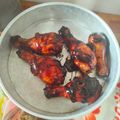 Cooksnap Fairuz Jalaluddin semasa beliau membuat Ayam goreng madu.