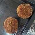El cooksnap de Victoria Turchi cuando hizo Medallones de lentejas (hamburguesas).