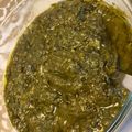 Haniya Khan's cooksnap of when they made Mooli ke patton ka Saag.