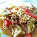 El cooksnap de Cook_and_Jud cuando hizo Arroz caldoso con pollo y alcachofas súper fácil.