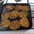 El cooksnap de Cecilia Galván cuando hizo Hamburguesas Veggie de lentejas.