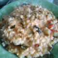 El cooksnap de Elena Puertas cuando hizo Risotto de calabacín y tomates.