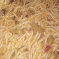 Krisztina Sàtor Cooksnap-ja, amikor elkészítette a(z) Gombás paradicsomos spagetti receptet.