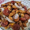 Cooksnap dari Wiwid untuk resep Ayam fillet dan Sosis Saus lada hitam