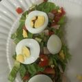El cooksnap de Oli Gutierrez cuando hizo Ensalada de lechuga con jamón y queso.
