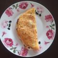 El cooksnap de Ingrid David Q cuando hizo Omelette con champiñones y queso.