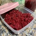 El cooksnap de Alejandra Maruri Foss cuando hizo Mayonesa o dip de remolacha.