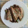 El cooksnap de Pepe López cuando hizo Filetes de atún plancha con espárragos trigueros.