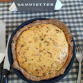 El cooksnap de Bichejo67 cuando hizo Quiche de gambas, puerros y calabacín.
