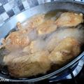Farwa Ali's cooksnap of when they made Alu ke pakoray.