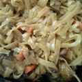 El cooksnap de Sandra cuando hizo Noodles de arroz con setas y verduras en salsa de soja y especias Ras el Hanout.
