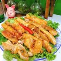 Cooksnap của Thư Rainy Nguyễn khi họ làm theo món Lườn cá hồi nướng nước mắm