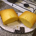 El cooksnap de Bea cuando hizo Budin de polenta y frutillas.