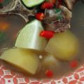 Cooksnap Norashida Sabari semasa beliau membuat Sup Tulang Rusuk Noxxa.