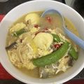 Cooksnap Farah Fahmi semasa beliau membuat Sup Tauhu Telur.