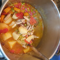 El cooksnap de Yolanda cuando hizo Pavo con patatas en olla rápida.