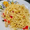 Cooksnap dari Dinda Maharani untuk resep Spaghetti aglio olio e peperoncino