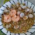 El cooksnap de Lorena clemente cuando hizo Verdinas con almejas y gambas.