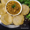 Sonal Gaurav Suthar's cooksnap of when they made પિંડી છોલે - ભટુરે (Pindi Chhole With Bhature Recipe In Gujarati).
