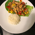 El cooksnap de Marcos Tobias-Grimaldo cuando hizo Pechuga de pollo con vegetales.