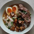 El cooksnap de Jose Ramon Royo cuando hizo Miso Ramen con champiñones y pollo picante.
