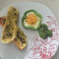 El cooksnap de Aldo Elias Marin cuando hizo Huevos Fritos dentro de pimientos.