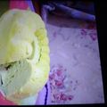 Cooksnap dari Bunda Arfan Rizky untuk resep Bolu kukus pandan 1 telur (all in one method)