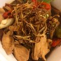 Cooksnap Audrey J semasa beliau membuat Ayam Masak Halia.