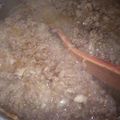El cooksnap de Pezoa Concha Francis cuando hizo Pino de carne de empanadas.