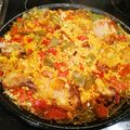 El cooksnap de Néstor Ayose cuando hizo Paella Valenciana de carne a leña.