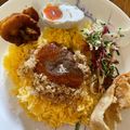 Cooksnap Cempaka Putih semasa beliau membuat Nasi Kerabu Tumis.
