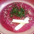 El cooksnap de @Arielbig cuando hizo Sopa de Remolachas.