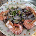 El cooksnap de isabel cuando hizo Merluza a la vasca.