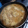 El cooksnap de Daniel Fernando Cáceres cuando hizo Arroz con pollo en sartén.