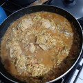 El cooksnap de Daniel Fernando Cáceres cuando hizo Arroz con pollo en sartén.