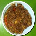 Baby Bhattacharya's cooksnap of when they made লোটে মাছের ঝুরি(lotte macher jhuri recipe in Bengali).